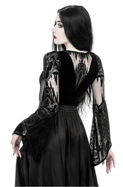 Gothic Chapel Bodysuit Vneck - Babashope - 10