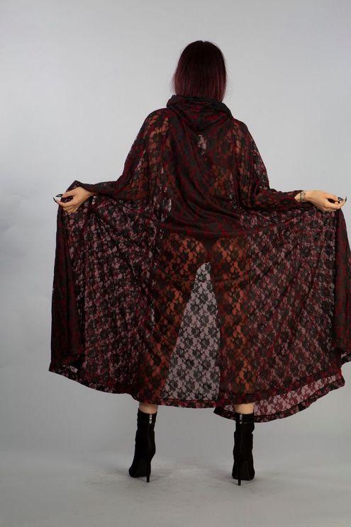 Cheryl Cape hooded red - Babashope - 4