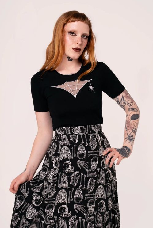 Hell bunny Cob web top - Babashope - 2