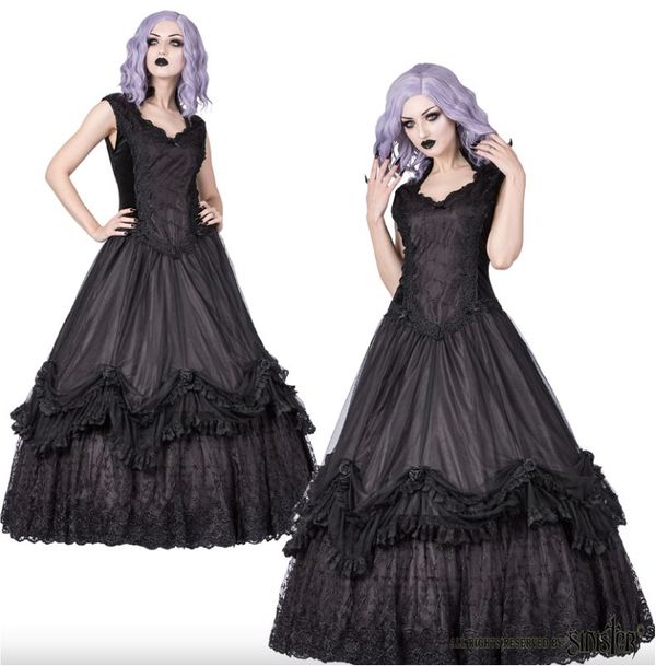 Sinister 1080 Ethelinda Longdress Zwart - Babashope - 2