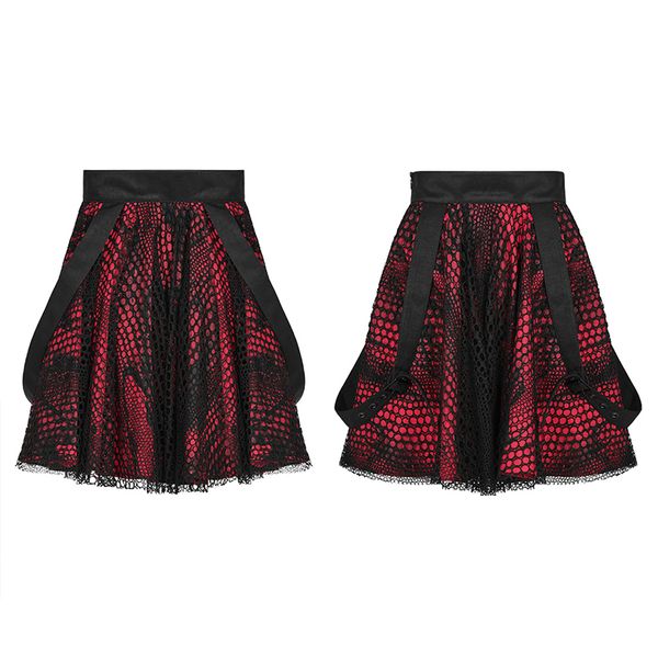 dubbel gelaagde gothic rok - Babashope - 4