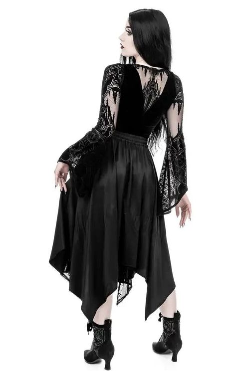 Gothic Chapel Bodysuit Vneck - Babashope - 10