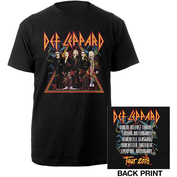 Def leppard 2018 tour photo (backprint) T-shirt - Babashope - 2