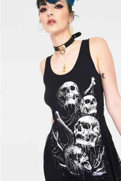 Dig in graveyard sleeveless top - Babashope - 6