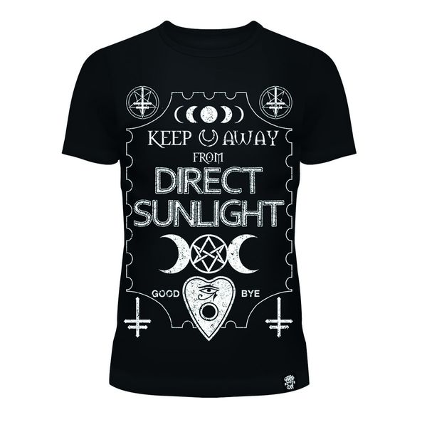 Direct sunlight zwart T-shirt heartless - Babashope - 3