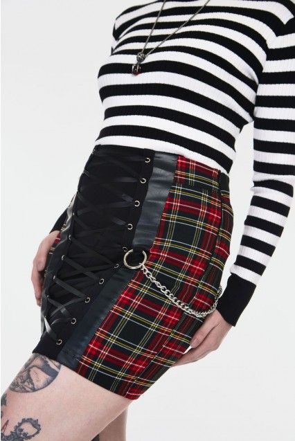 Disgraced tartan tube skirt - Babashope - 5