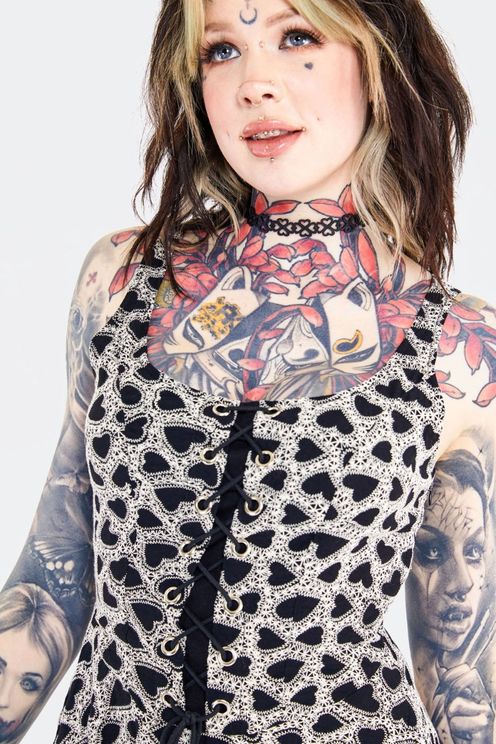Lace up corset jurk Jawbreaker - Babashope - 7