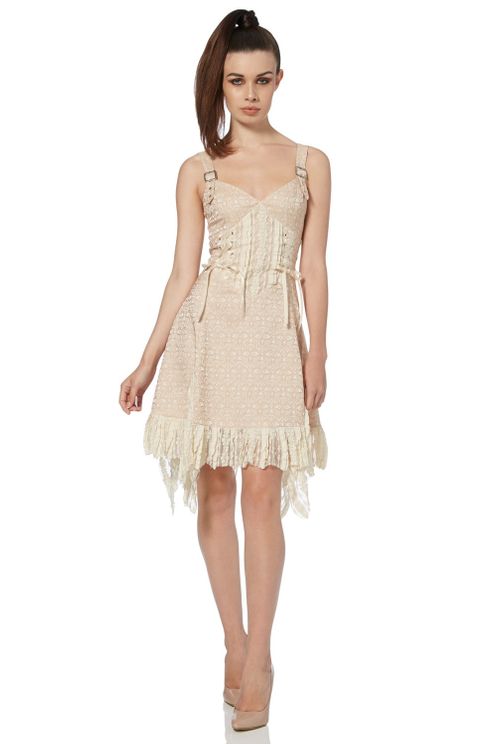 Victoriana beige lace dress Jawbreaker - Babashope - 3