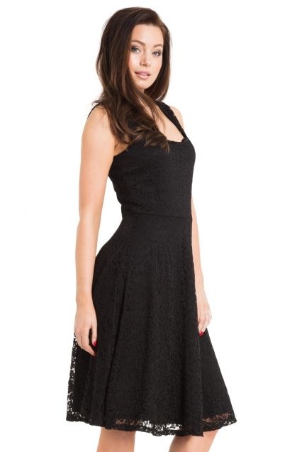 Maxine Black Lace Dress - Babashope - 4