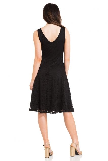 Maxine Black Lace Dress - Babashope - 4