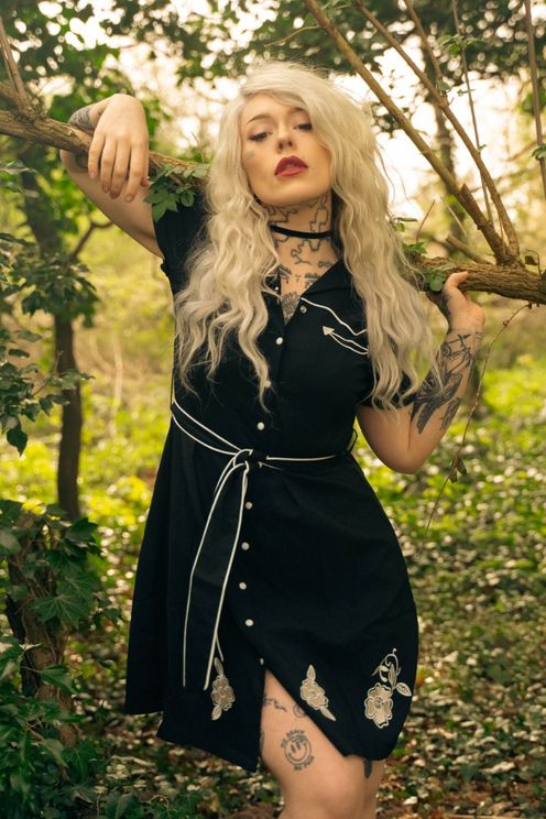 Western flowers  shirt dress - Babashope - 6