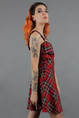 Tartan Troublemaker Dungaree Style Dress - Babashope - 5