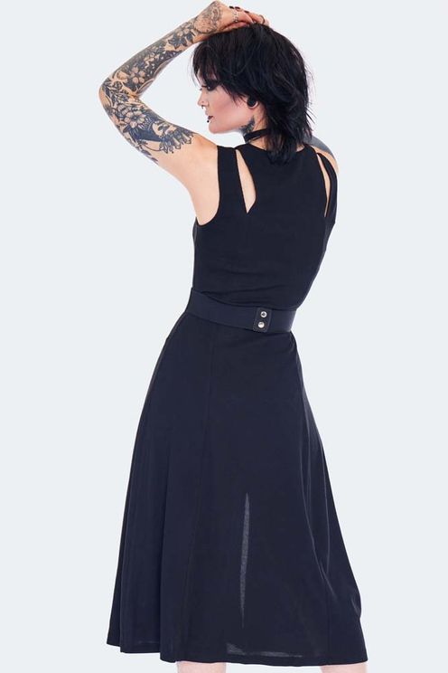 Slashed shoulder dress - Babashope - 5