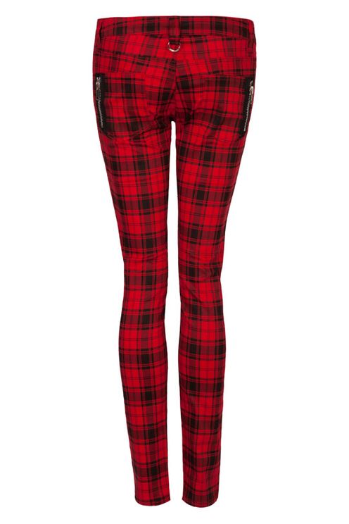 Banned Skinny Tartan Jeans  - Babashope - 4