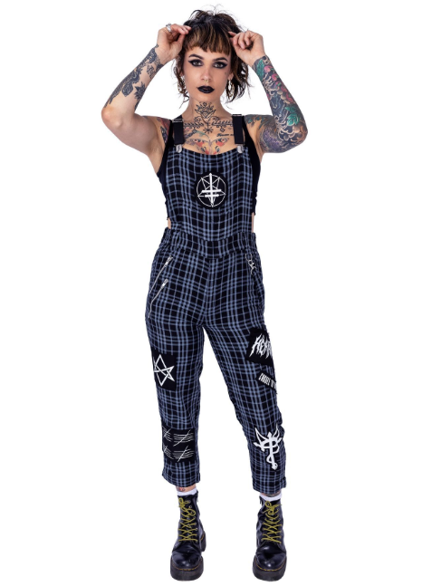 Heartless Grimoire Dungarees Grey - Babashope - 3