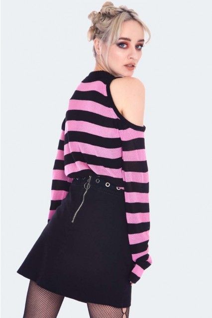 Pink stripe jumper - Babashope - 5