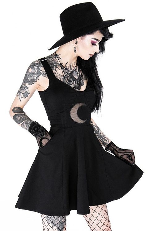 Shape of the moon gothic jurk - Babashope - 8