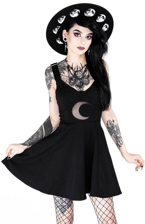 Shape of the moon gothic jurk - Babashope - 8