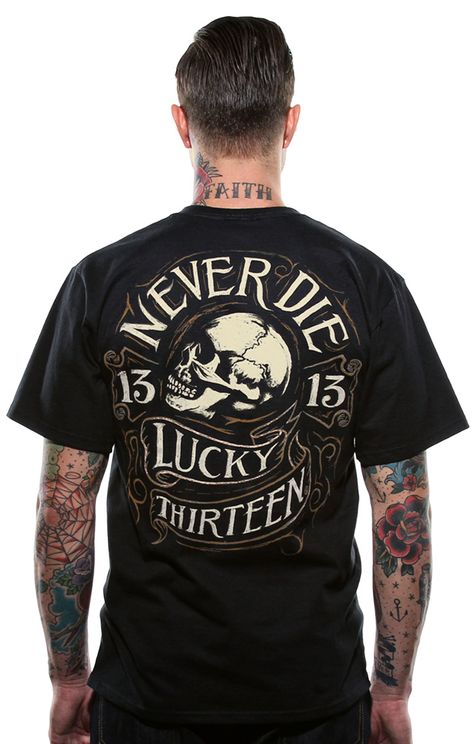 Lucky13 - Never Die - T-Shirt - Babashope - 3
