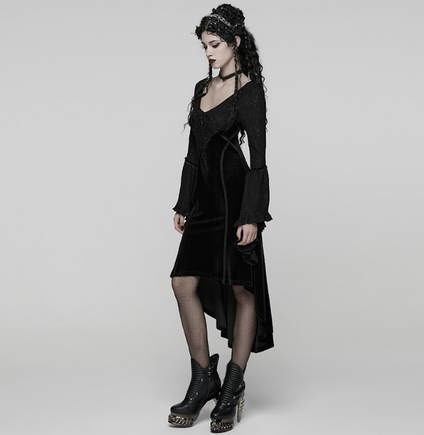 Gothic velvet jurk - Babashope - 9