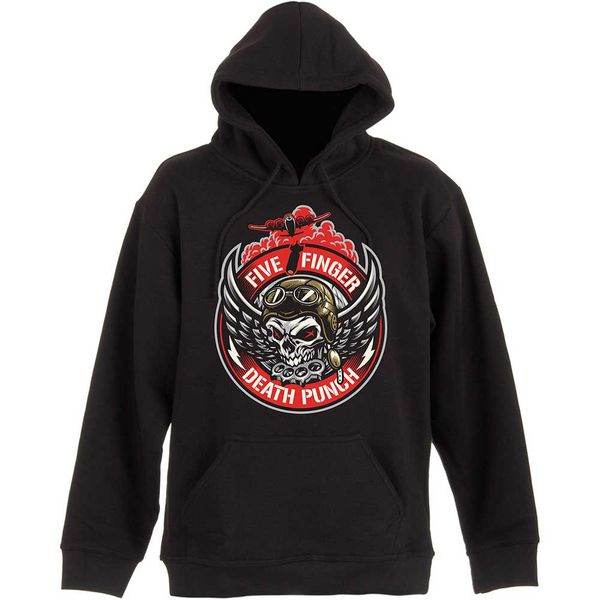 Five finger death punch Bomber patch Hooded sweater - Babashope - 2