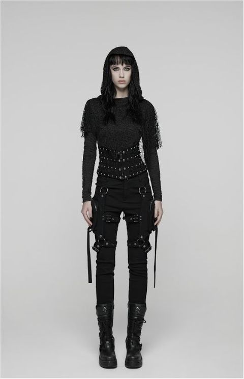 Punk metal rivet corset - Babashope - 9