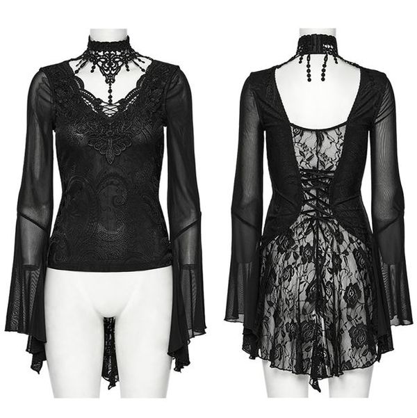 Punk Rave WT-1019TCF Gorgeous And Elegant goth top - Babashope - 5