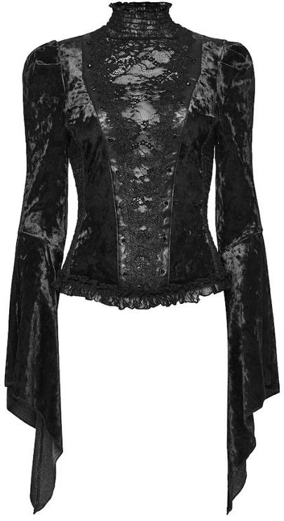 Goth gorgeous lace top - Babashope - 8