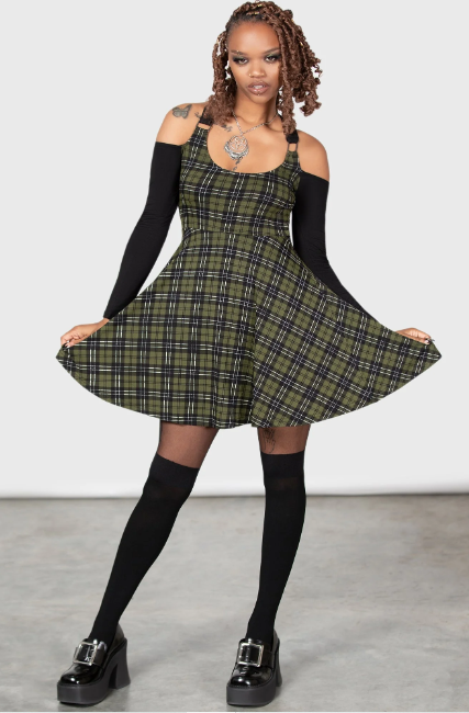 Estine skater jurk tartan - Babashope - 6