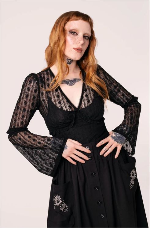 Hell bunny Rhianne top zwart - Babashope - 4