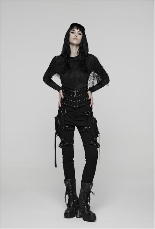 Punk metal rivet corset - Babashope - 9