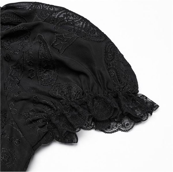 Punk Rave WY-1759CDF Gothic Gorgeous Chiffon Shirt - Babashope - 7
