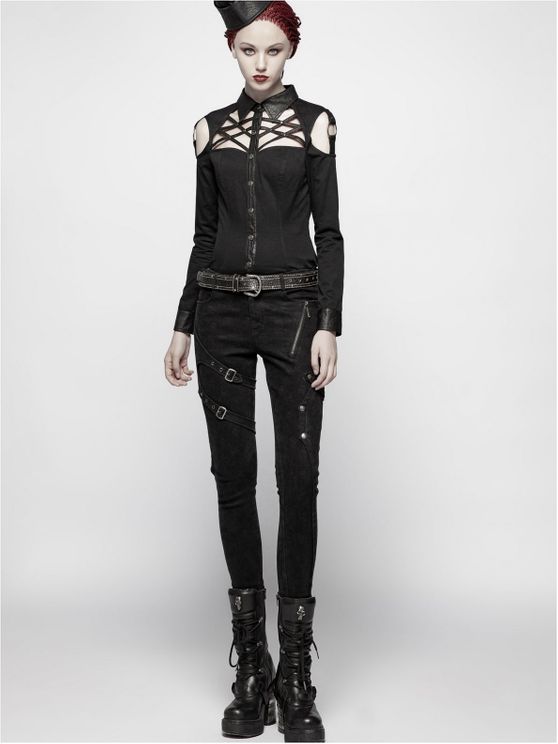 Online Metal, Gothic, Punk & Rockabilly shop Babashop | trooper dames broek