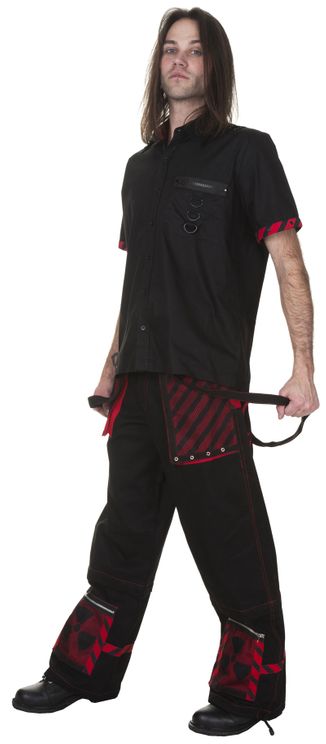Dead Threads - Red Alert Trousers – Black/Red - Babashope - 6
