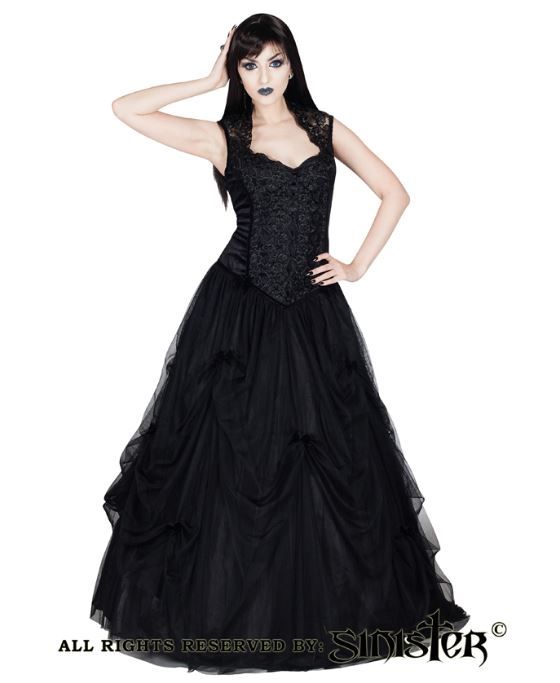 Sinister 954 Hestia gothic dress zwart sinister - Babashope - 4