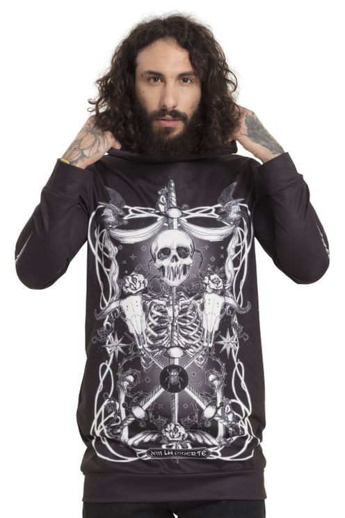 Muerte Tarot sweater met capuchon - Babashope - 3