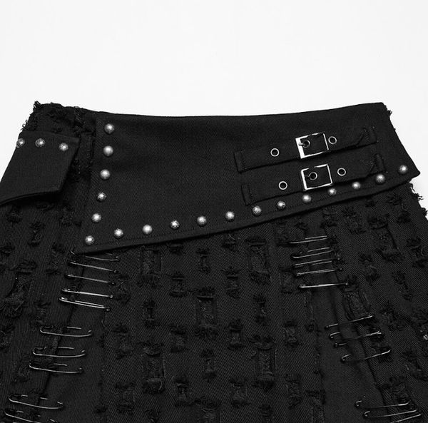Decadent punk denim skirt - Babashope - 7