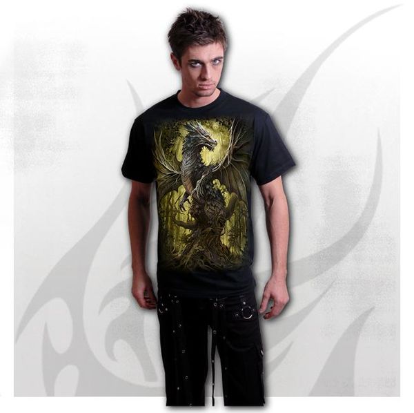 Spiral Oak dragon T-shirt - Babashope - 3