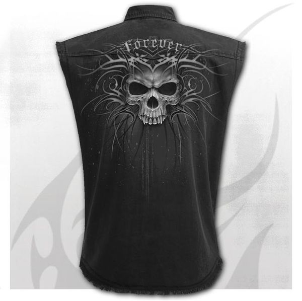 Death forever Worker shirt sleeveless - Babashope - 3