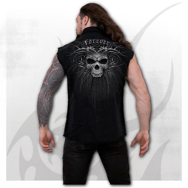 Death forever Worker shirt sleeveless - Babashope - 3