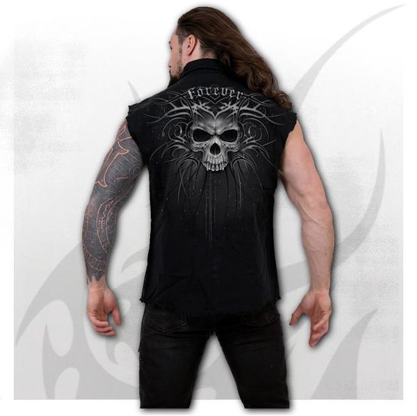 Death forever Worker shirt sleeveless - Babashope - 3