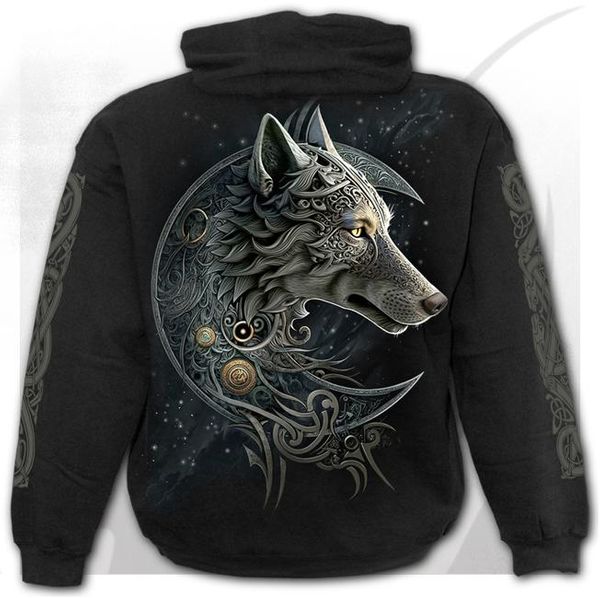 Celtic wolf Hooded sweater - Babashope - 3