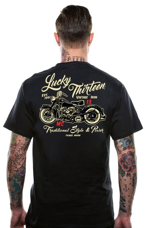 The vintage iron T-Shirt Lucky13 - Babashope - 3