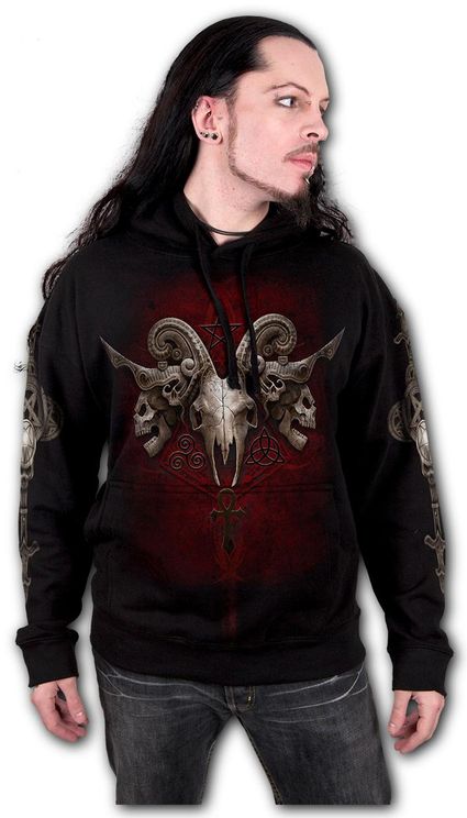 Faces of goth Hooded sweater - Babashope - 4