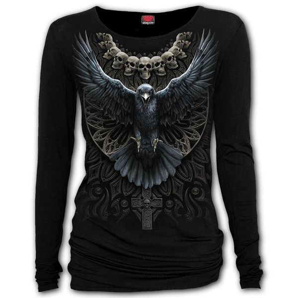 Raven skull Baggy top - Babashope - 3