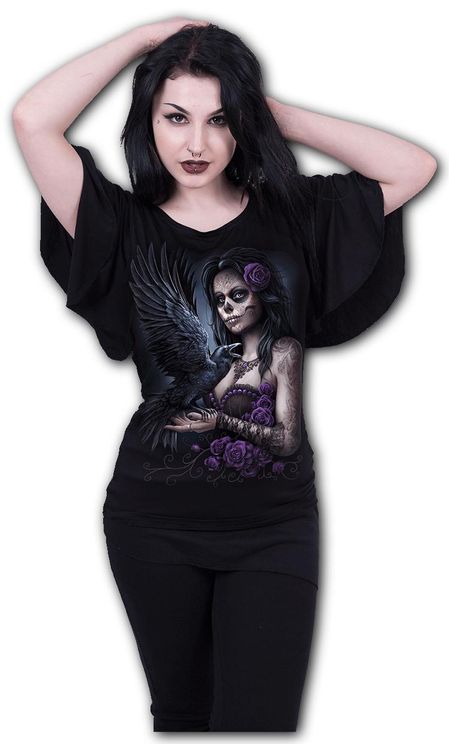 DOTD RAVEN - Boat Neck Bat Sleeve Top Black - Babashope - 3