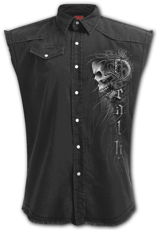 Death forever Worker shirt sleeveless - Babashope - 3