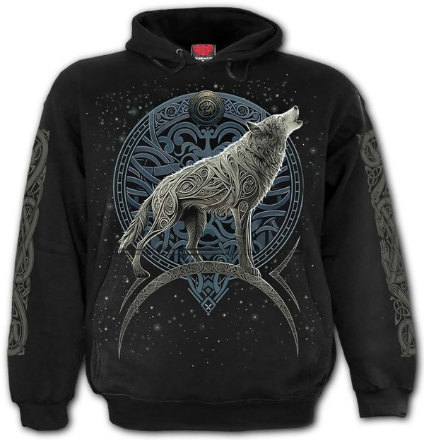Celtic wolf Hooded sweater - Babashope - 3
