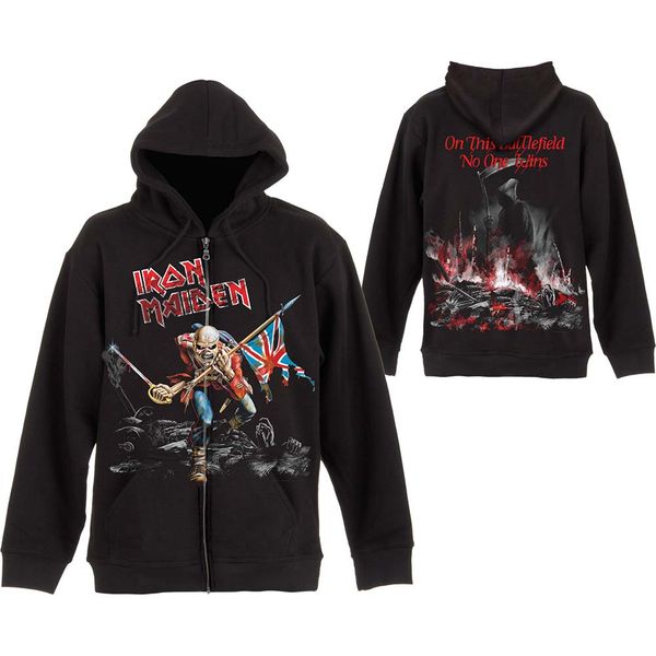 Iron Maiden Hooded Sweater met rits Scuffed Trooper - Babashope - 4