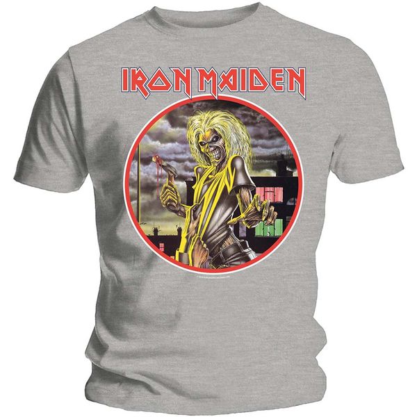 Iron maiden Killers (circle) T-shirt grijs - Babashope - 3